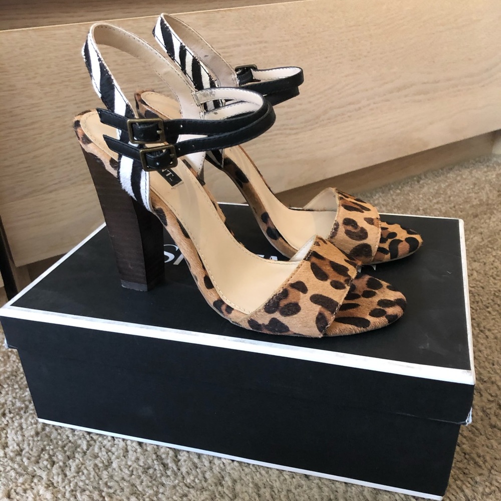 Shoemint Carol Animal print sandal - 7.5